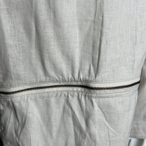 Osklen Sz P Small (Fits 4-6) Linen Cotton Geometric Jacket Dress - Picture 9 of 13